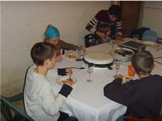 voici les quatre enfants a noel chrz nous
